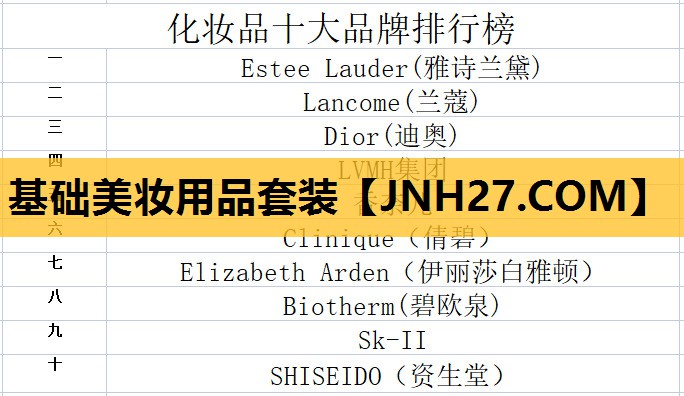 基础美妆用品套装